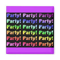 Party! magnets by dndartstudio Party! magnets
