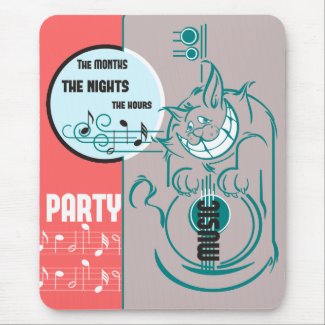 Party Music Cat mousepad