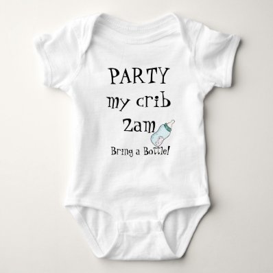 Party my crib bring botle t shirt