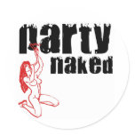 Party Naked Stickers