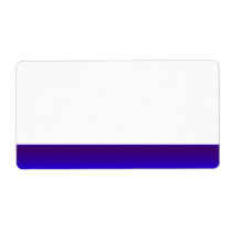 Party Name Tag Label blue