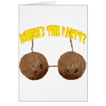 party nuts greeting card