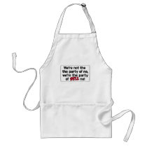 Party of HELL No! apron by hyperbolegear Party of HELL No! apron