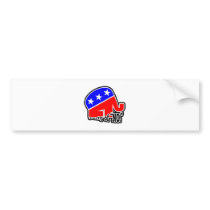 Party of NO (w txt) bumper stickers
