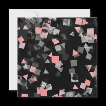 Party or Celebration Confetti Pink Invitations invitations