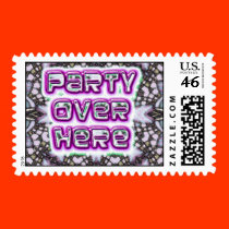 party over here stamp