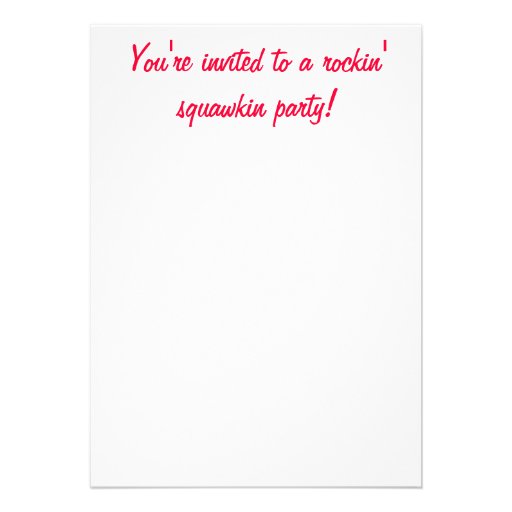 Party Parrot Invitation