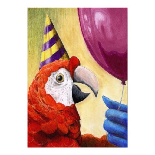 Party Parrot Invitation