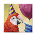 Party Parrot Square Magnet magnets