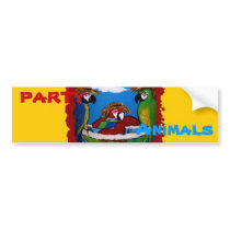 Party Parrots Bumper Sticker