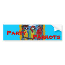 Party Parrots bumper stickers