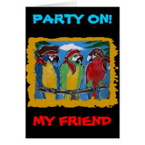 Party Parrots cards by German_Shepherds_byJ Party Parrots cards
