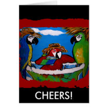 Party Parrot's Cheers cards by German_Shepherds_byJ Party Parrot's Cheers cards