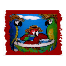 Party Parrot's Cheers Post Card