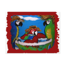 Party Parrot's Cheers Post Card