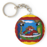 Party Parrots Keychain