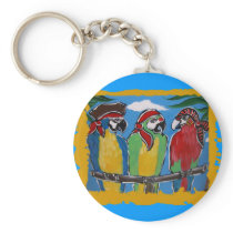 Party Parrots Key Chain