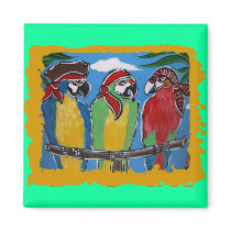 Party Parrots magnets by German_Shepherds_byJ Party Parrots magnets