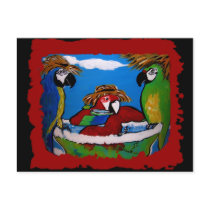 Party Parrots postcards