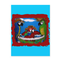 Party Parrots postcards
