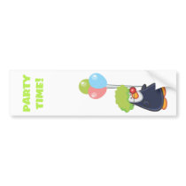 Party Penguin bumper stickers by pixelholic Party Penguin bumper stickers