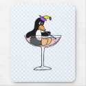 Party Penguin mousepads by BisforBirds Party Penguin mousepads