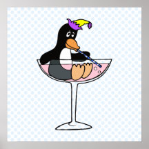 Party Penguin Poster