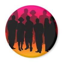 Party People copy magnets by Moondial Party People copy magnets