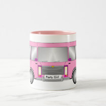 Party Pink Limo mugs by Eddys_Mad_Mugs Party Pink Limo mugs