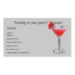 Party Planner Bartender  business card