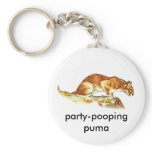 party-pooping puma keychains