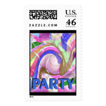 Party postage by dndartstudio Party postage