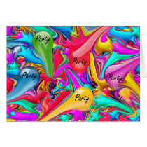 Party Postage Stamp cards