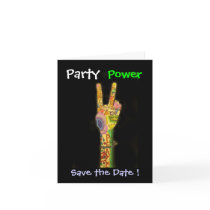 Party Power ! Save the Date ! by SRF cards by sharonrhea Party Power ! Save the Date ! by SRF cards