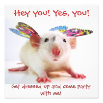 Party Rat Invitations invitations