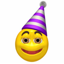 party smilie ornament photo sculptures by SmileyFaceStore party smilie ornament photo sculptures