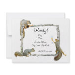 Party Squirrels Invitation