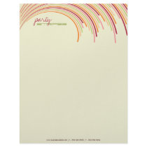 Party Stripes 01 | Modern Designer Letterhead