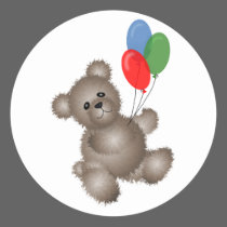 Party Teddy Bear stickers