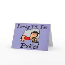 Party Til' You Puke cards