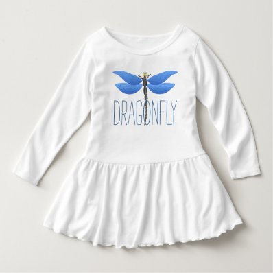 Party time! Blue dragonfly personalized T-shirt
