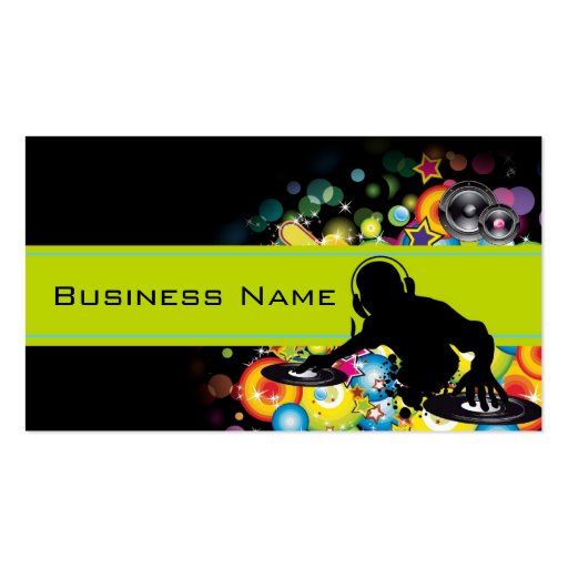 Party Time Business Card Template (front side)