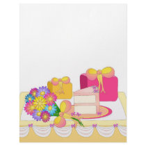 Party Time - Cake and Presents! Personalized Letterhead