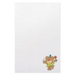 party time clown bear design stationery design