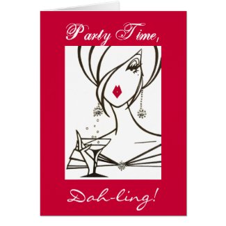 Party Time, Dah-ling! - Customized - Customized card