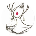 Party Time Diva stickers - Customized
