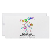 party time personalized photo card