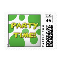 Party Time Stamp Green Spots