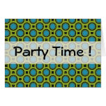 Party Time Turquoise Green Circles Cards