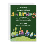 Party Train 4th Birthday Happy forth Invitation